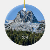 Kristal Crag, Mammoth Lakes, CA. Keramisch Ornament (Achterkant)