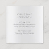 kristal dahlia vierkante visitekaartje (Achterkant)