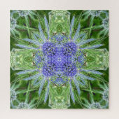 Kristal Distel bloempatroon Legpuzzel (Verticaal)