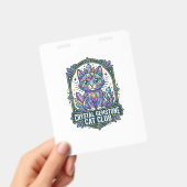 Kristal edelsteen kat kat moeder cadeau idee - Kri Badge (Handheld)