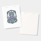 Kristal edelsteen kat kat moeder cadeau idee - Kri Badge (Voor- en achterkant)