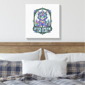 Kristal edelsteen kat kat moeder cadeau idee - Kri Canvas Afdruk (Insitu (Slaapkamer))