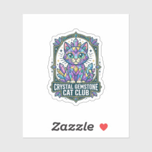 Kristal edelsteen kat kat moeder cadeau idee - Kri Sticker
