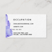 kristal eenvoudig visitekaartje (Achterkant)