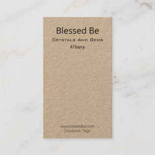 Kristal- en Gem-pakketondersteuning Visitekaartje