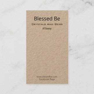 Kristal- en Gem-pakketondersteuning Visitekaartje