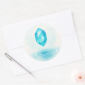 Kristal en Water Sticker – Vredige Energie Estheti (Envelop)