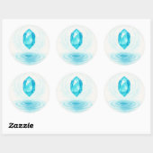 Kristal en Water Sticker – Vredige Energie Estheti (Vel)