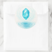 Kristal en Water Sticker – Vredige Energie Estheti (Tas)