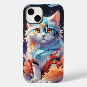Kristal Fantasy Kat Kunstwerk Case-Mate iPhone 14 Hoesje