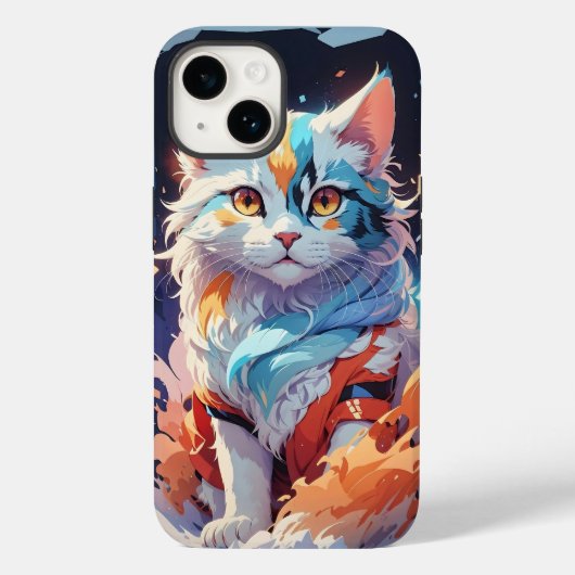 Kristal Fantasy Kat Kunstwerk Case-Mate iPhone Case (Achterkant)