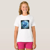 Kristal Fantasy Vos T-shirt voor Meisjes (Voorkant volledig)
