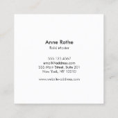 Kristal Gem Stone Energy Healer Vierkante Visitekaartje (Achterkant)