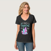 Kristal Gemstone Chakra Healing Stone T-shirt (Voorkant volledig)