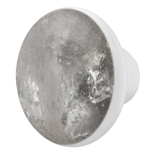 Kristal Geode Sphere Quartz-genezingskristallen Keramische Knop (Rechts)