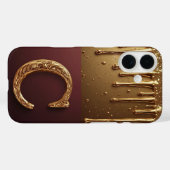 💎 Kristal Glitter C Monogram Drip Luxe  Case-Mate iPhone Case (Achterkant (horizontaal))