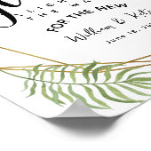 kristal greenery folia laat liefdesbruinkoolbruine poster (Hoek)