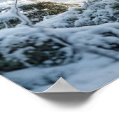 Kristal Hert Winter Licht Poster (Hoek)