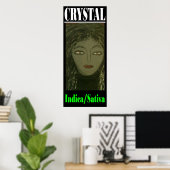 KRISTAL INDICA SATIVA POSTER (Thuiskantoor)