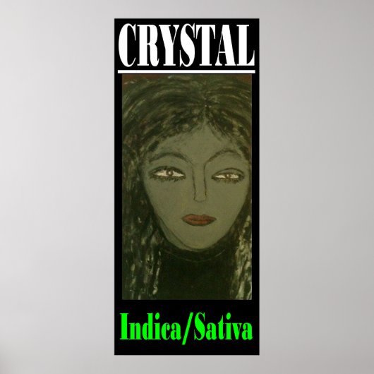 KRISTAL INDICA SATIVA POSTER (Voorkant)