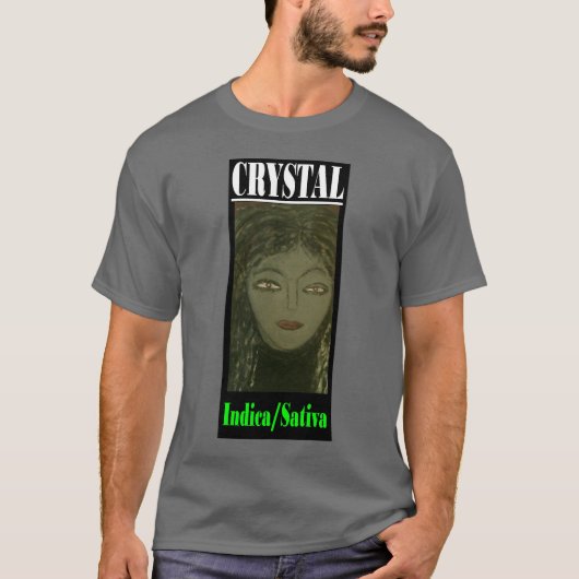 KRISTAL INDICA SATIVA T-SHIRT (Voorkant)