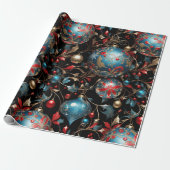 Kristal ingewikkelde Ornamenten inpakpapier (Uitgerold)