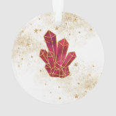 *~* Kristal kerst met kerst Ornament (achterkant)