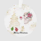 *~* Kristal kerst met kerst Ornament (voorkant)