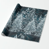 Kristal Kerstboom inpakpapier (Uitgerold)