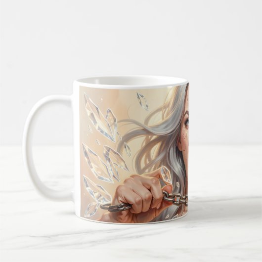 Kristal Ketting Mok Breken Vrij (Links)