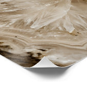 Kristal Kwarts Geode Goud Mineraal Poster (Hoek)