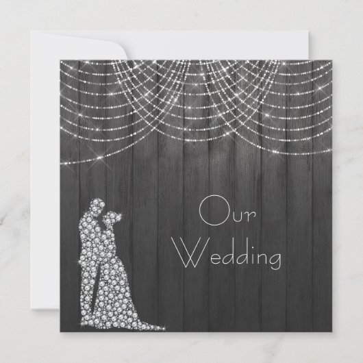 Kristal Light-nacht in de garnalenbruiloft Kaart (Voorkant)