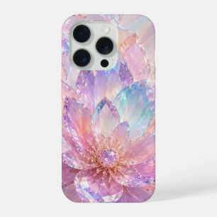 Kristal Lotus Pastel Hoestelcase iPhone 15 Pro Case