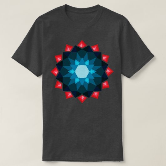 kristal mandala diamant t-shirt (Design voorkant)