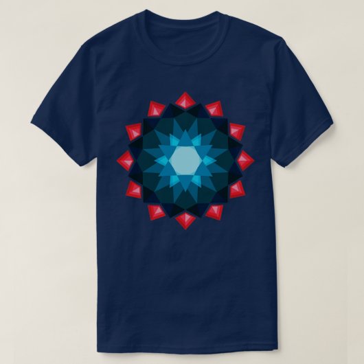 kristal mandala diamant t-shirt (Design voorkant)