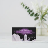 Kristal-minerale kwartskristallen genezen visitekaartje (Staand voorkant)