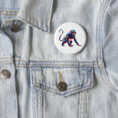 Kristal Monkey Kunst Ronde Button 5,7 Cm (In situ)