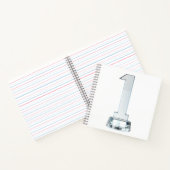 Kristal nummer één award trofee notitieboek (Binnen)