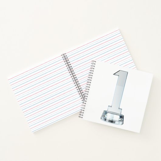 Kristal nummer één award trofee notitieboek (Binnen)