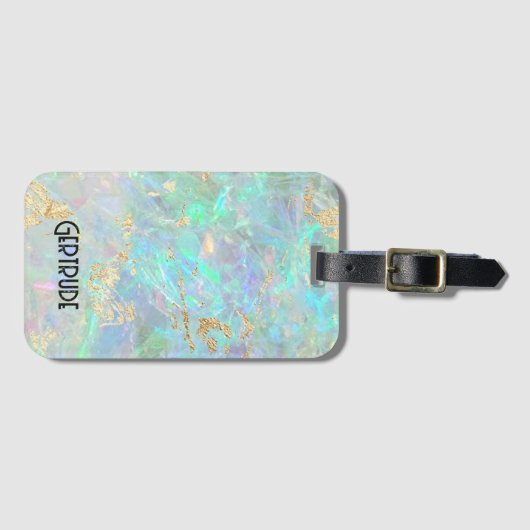 kristal opal bagagelabel (Voorkant (horizontaal))