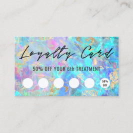kristal opal texture loyalty card visitekaartje
