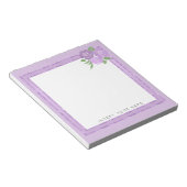 Kristal Paars en Rozen Notitieblok 5,5 x 6 inch (Schuin)