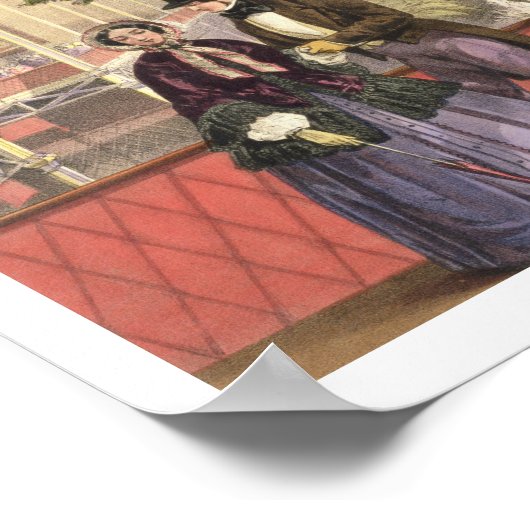 Kristal Palace, de Transept uit de South Galler Poster (Hoek)