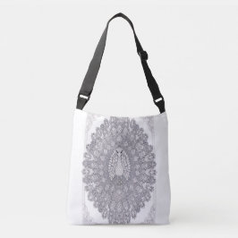 Kristal Pauw Muur Kunst | Geometrische Pauw Lijn Crossbody Tas