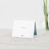 Kristal Sneeuwvlok Blauw Kerstmis Dank u kaart (Achterkant)