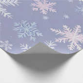 kristal sneeuwvlokken inpakpapier (Hoek)