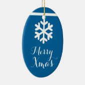 Kristal Snowflake kerstkerstversiering Keramisch Ornament (Rechts)