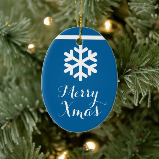 Kristal Snowflake kerstkerstversiering Keramisch Ornament (Boom)