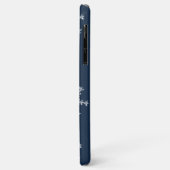 Kristal Snowflakes blue iPhone Case (Achterkant/links)