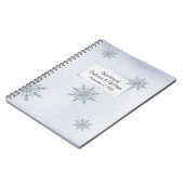 Kristal Snowflakes Winter Weddenschap in Notitieboek (Linkerzijde)
